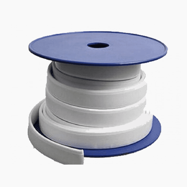 Junta flexível em PTFE para vedação em ambientes agressivos, resistente a produtos químicos e altas temperaturas