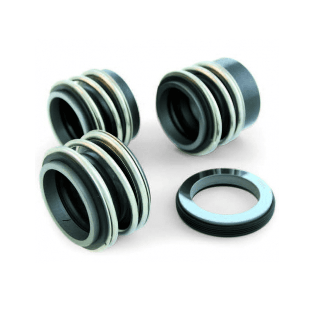 Selos mecânicos modelos F02, F12 e F13, utilizados para vedação rotativa em bombas e equipamentos industriais